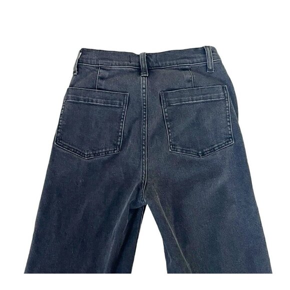 Madewell Women's Sz 24 Black High Waisted Exposed Button Fly Jeans Style #AA575 - Picture 7 of 8